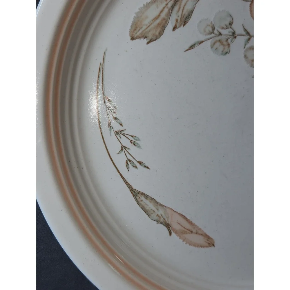 Baker, Hart & Stuart MICHELLE Stoneware Platter Round Floral 10.5in VTG Japan